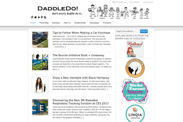 Magazine theme site design template sample
