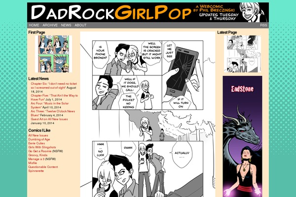 ComicPress theme site design template sample