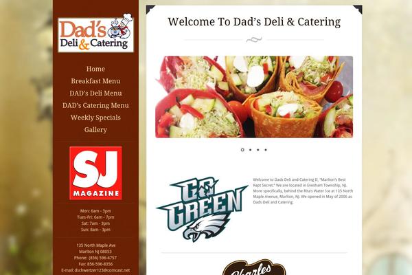 Eatery theme site design template sample