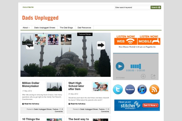 Gazette theme site design template sample