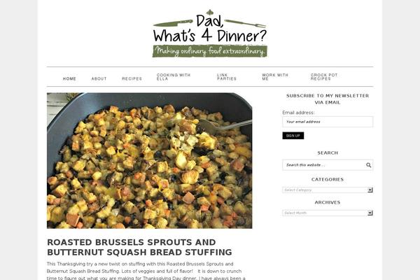 Foodie Pro theme site design template sample