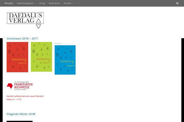 daedalus theme websites examples