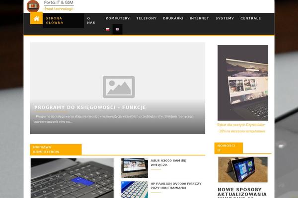 TechMag theme site design template sample