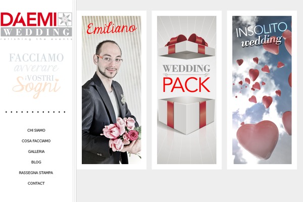 Wedding theme site design template sample