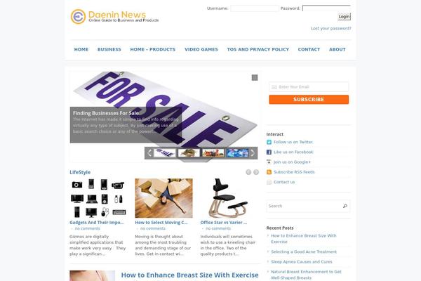 Max Magazine theme site design template sample