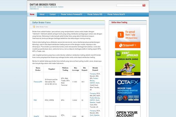 Blue theme site design template sample