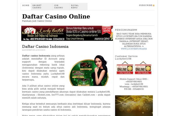 Thesis 1.7 theme site design template sample