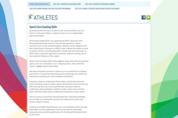 dafyddhughes.com site used Athletes