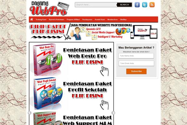 Bisnis theme site design template sample
