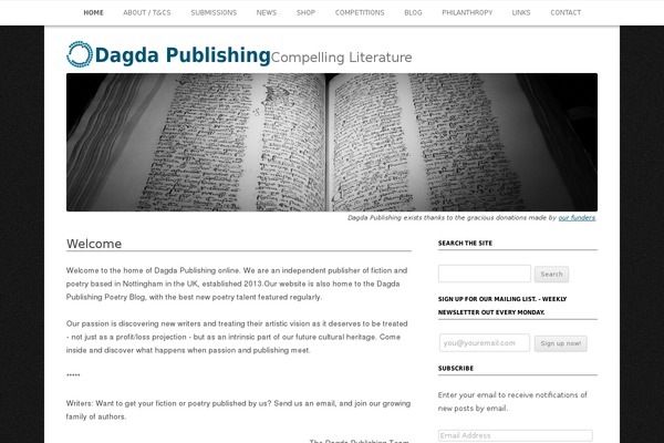 Dagda theme site design template sample