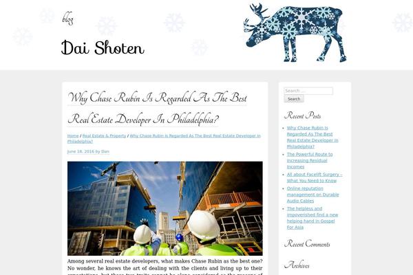 White Xmas theme site design template sample