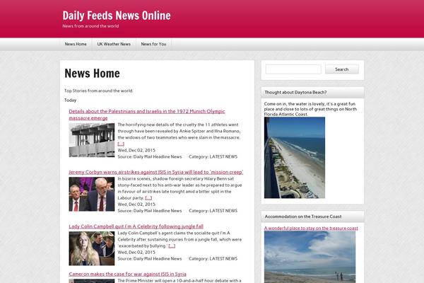 zeeNews theme site design template sample