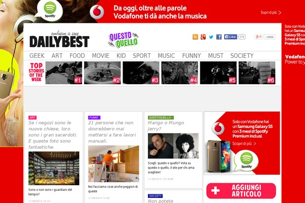 Site using Top-stories plugin