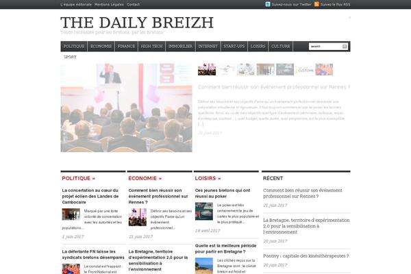 Daily Headlines theme site design template sample