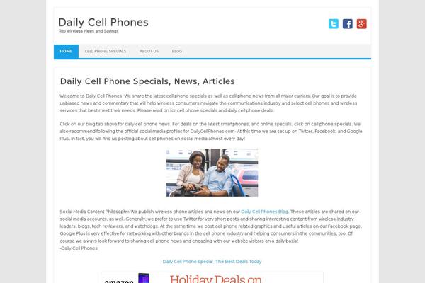 Iconic One theme site design template sample