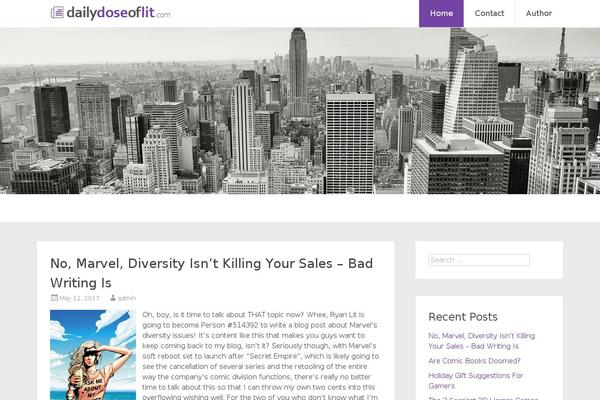 dailydoseoflit.com site used Radiate