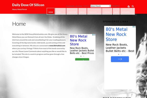 Music theme site design template sample