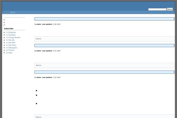 AndyBlue theme site design template sample