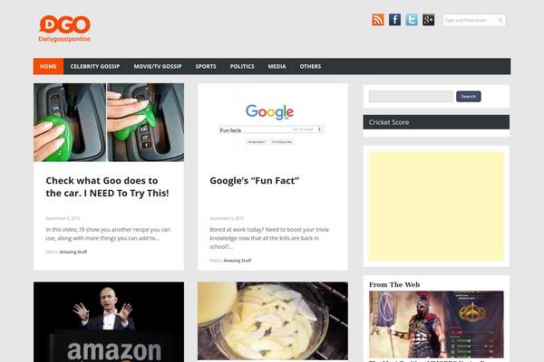 Eggnews theme site design template sample