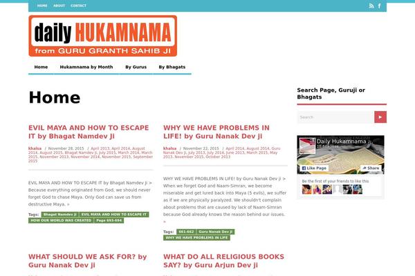 The Gossip theme site design template sample