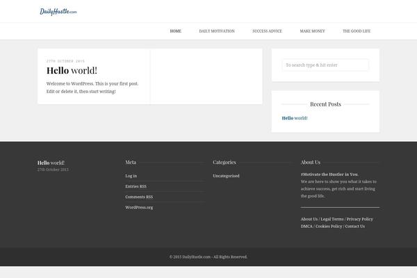 Shiroi Hana theme site design template sample