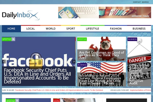 Meganews theme site design template sample