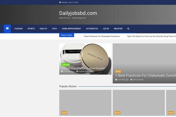 MagazineNP theme site design template sample