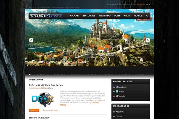 dailyjoystickpodcast.com site used Theme1538