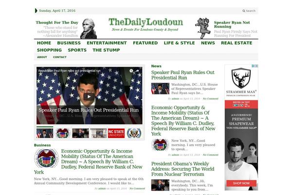 Advanced Newspaper theme site design template sample