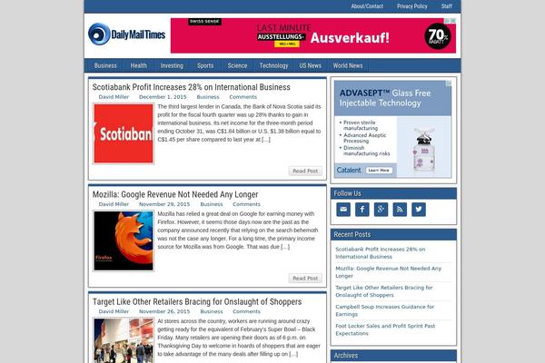 Frontier theme site design template sample