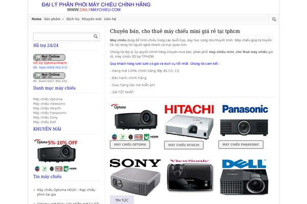 dailymaychieu.com site used Dailymaychieu