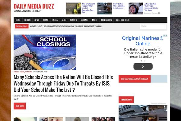 MH Newsdesk theme site design template sample