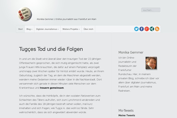 Site using About Me plugin