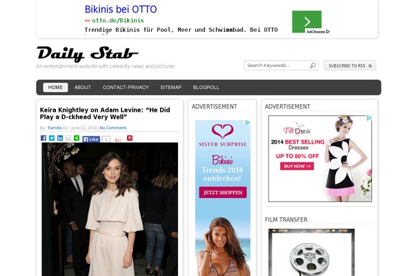 15Zine Child theme site design template sample