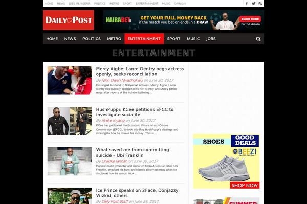 Zox-news theme site design template sample