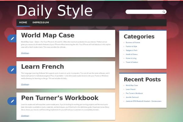 Duena theme site design template sample