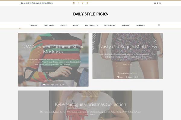 Fashionpress theme site design template sample