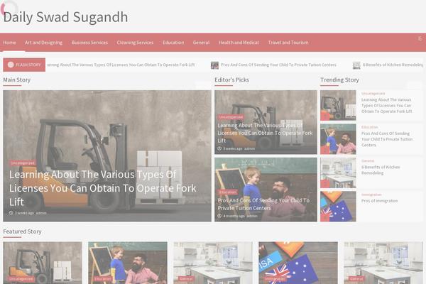 dailyswadsugandh.com site used CoverNews
