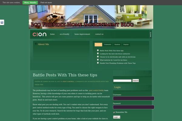 Cion theme site design template sample