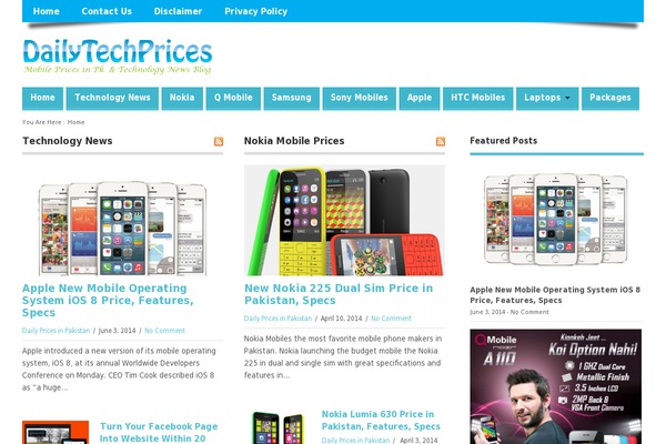 MesoColumn theme site design template sample