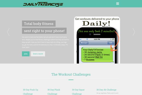 dailytxtercise.com site used FlatBook