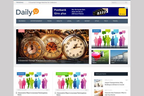SmartMag theme site design template sample