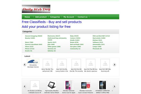 dailywebday.com site used Classifiedstheme