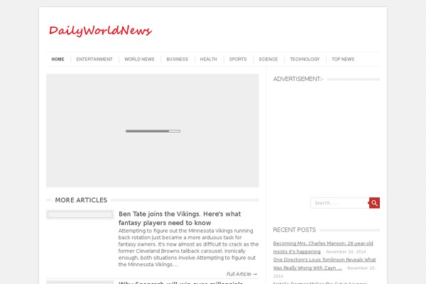 Leaf theme site design template sample