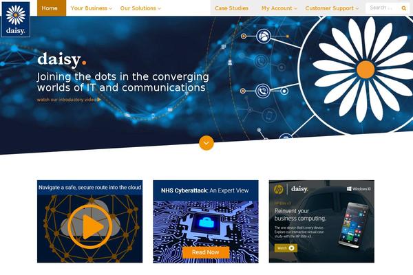 Daisy theme site design template sample