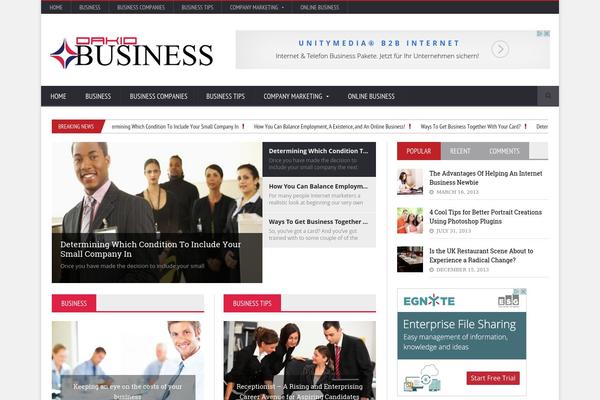 NovoMag theme site design template sample