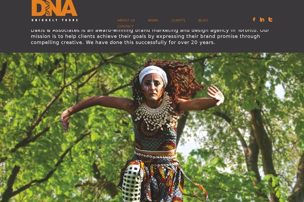 Dna theme site design template sample
