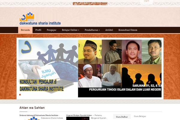 Islamic theme site design template sample