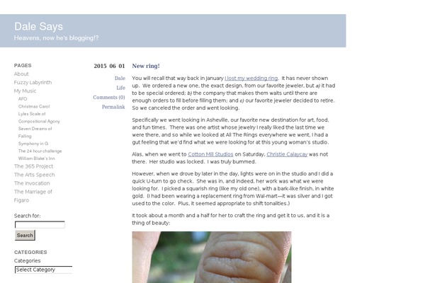 dalelyles.com site used Barthelme