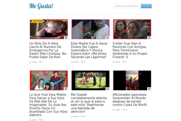 Me Gusta! theme site design template sample